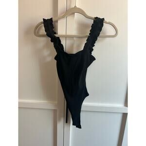 Honey Punch Black Tank Bodysuit XS
